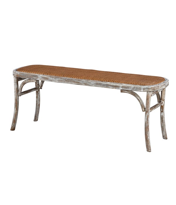 Evelyn Bench (Washed White)