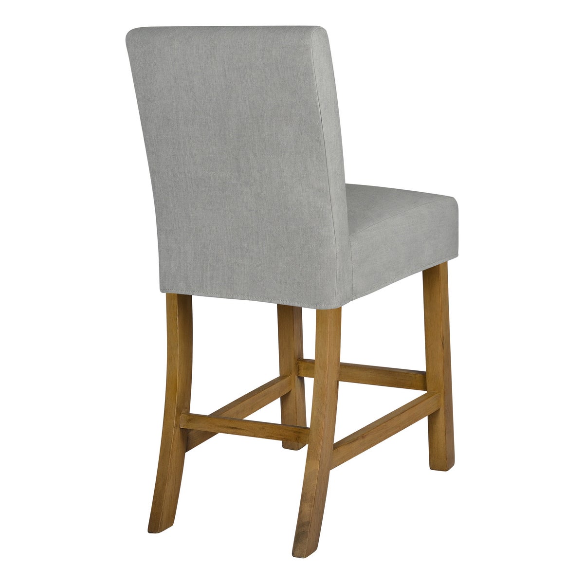 Short Stool Slip Cover-Washable + Reversible Gray