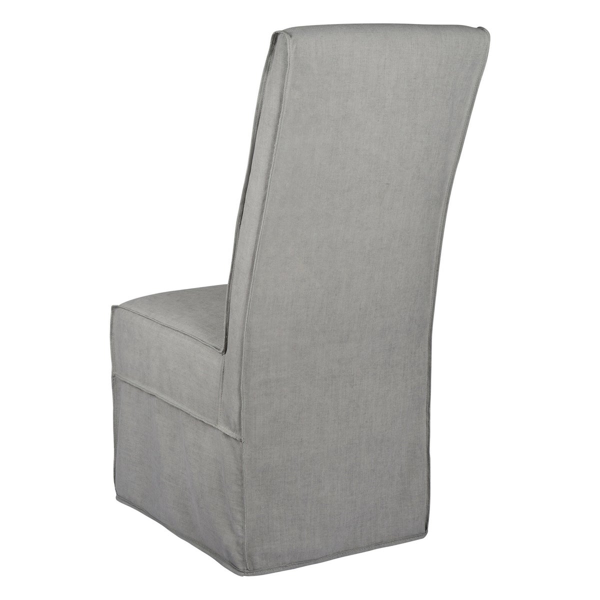 Long Parson Slip Cover-Washable + Reversible Gray