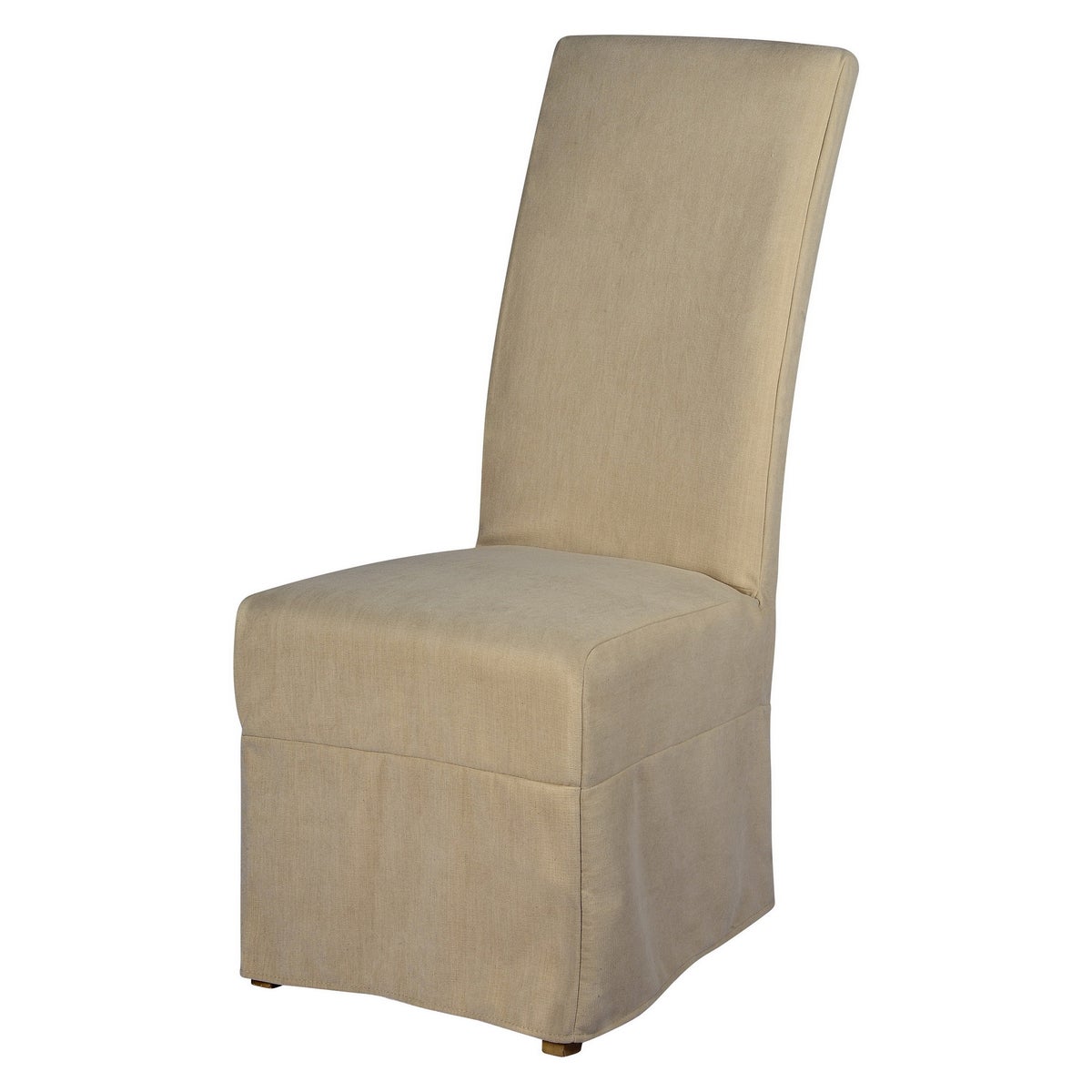 Long Parson Slip Cover-Washable + Reversible Oatmeal