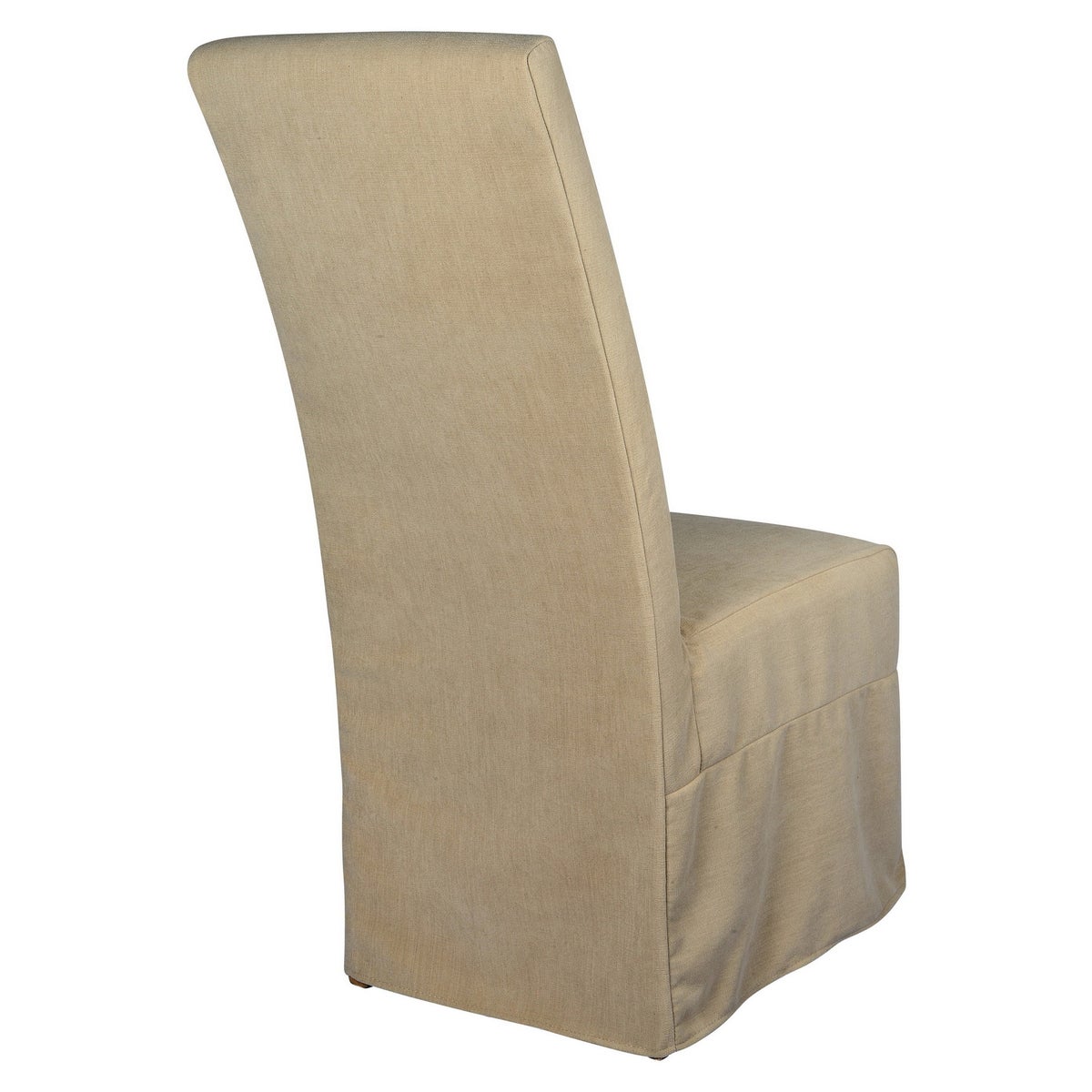 Long Parson Slip Cover-Washable + Reversible Oatmeal