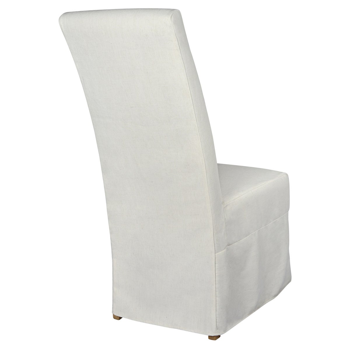 Long Parson Slip Cover-Washable + Reversible White