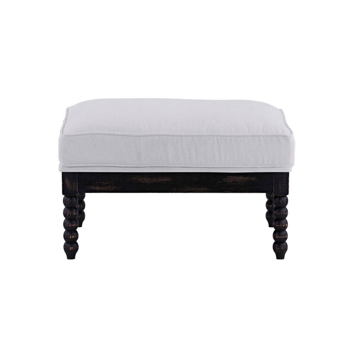 -WILLOW OTTOMAN (WASHABLE WHITE)