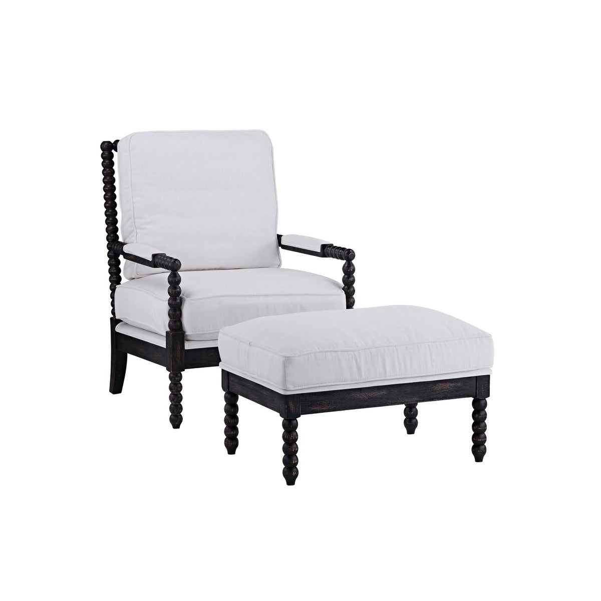 -WILLOW OTTOMAN (WASHABLE WHITE)