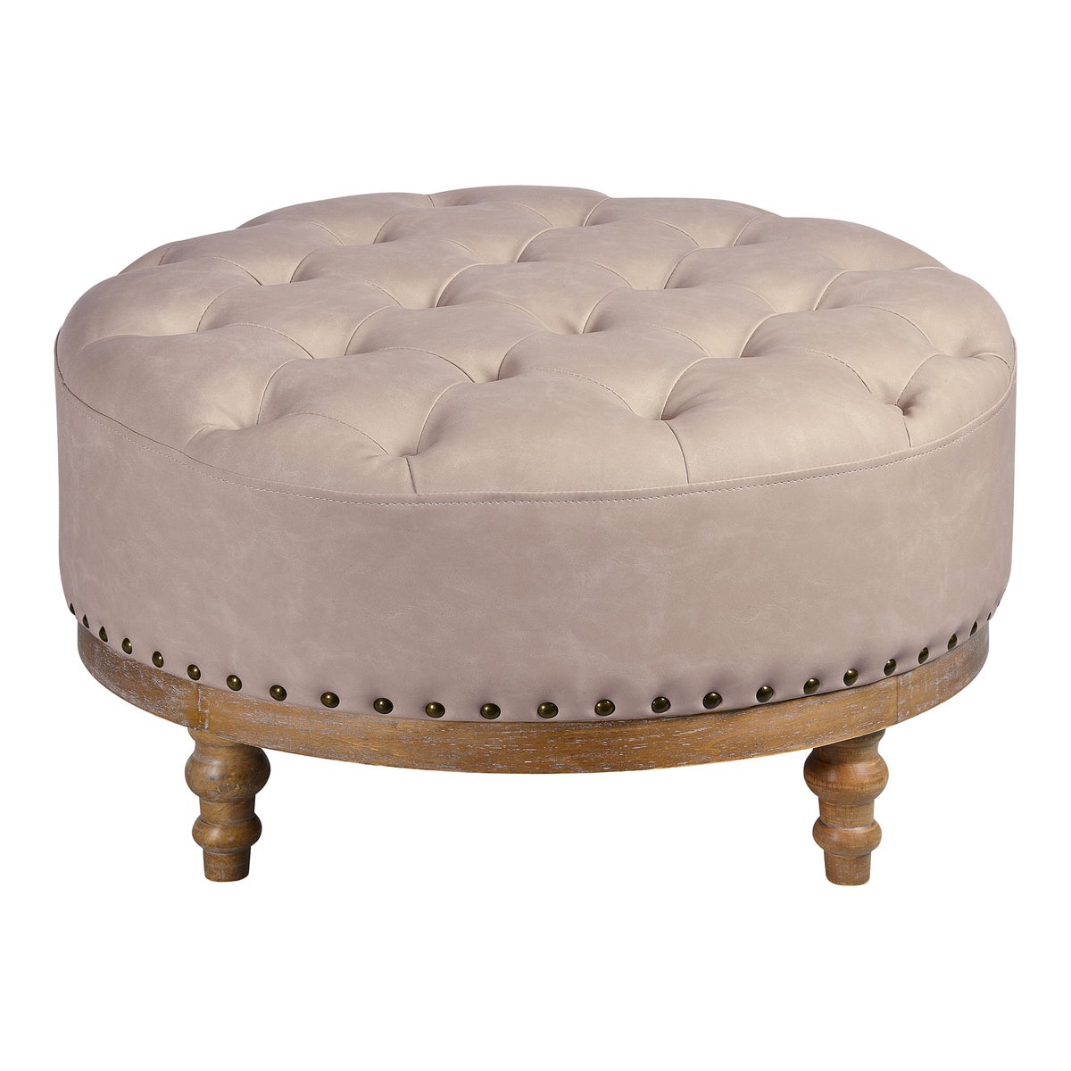 -*Paxton Ottoman (Mushroom PU)