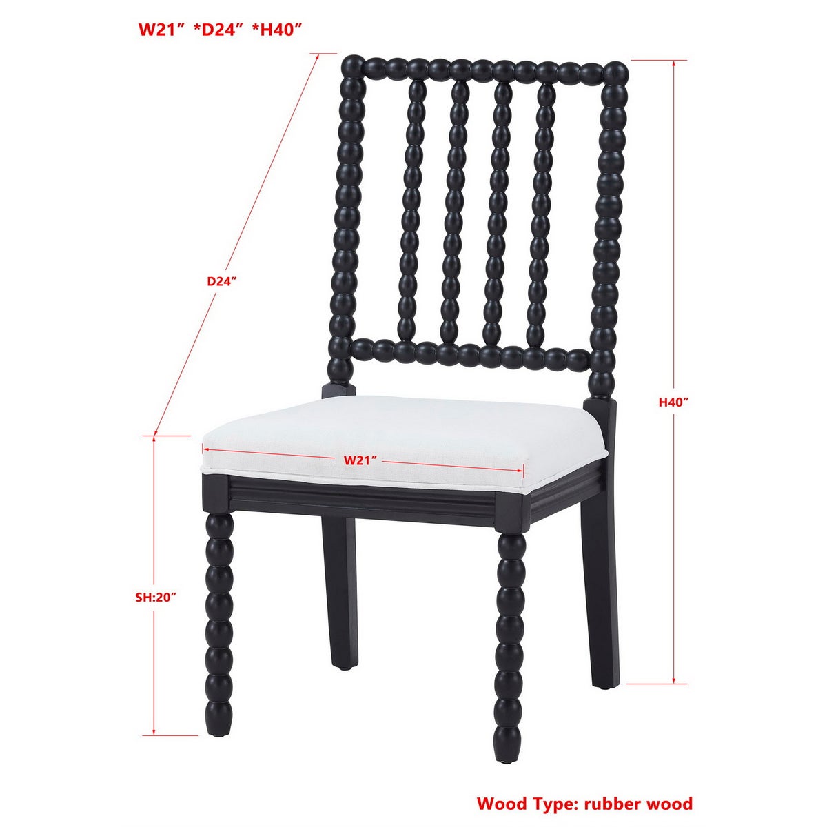-Bryce Side Chair (Washable White)