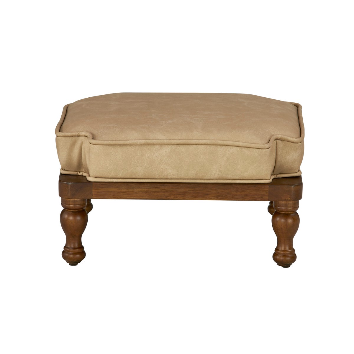 *Nick Stackable Ottoman (Mushroom PU)