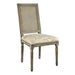 -*Square Maxwell Side Chair W/ Cane - Grey House