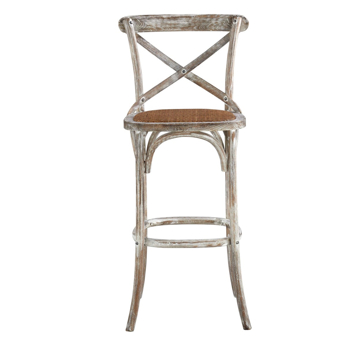 -Bennett X-Back Stool 30'' (Washed White)