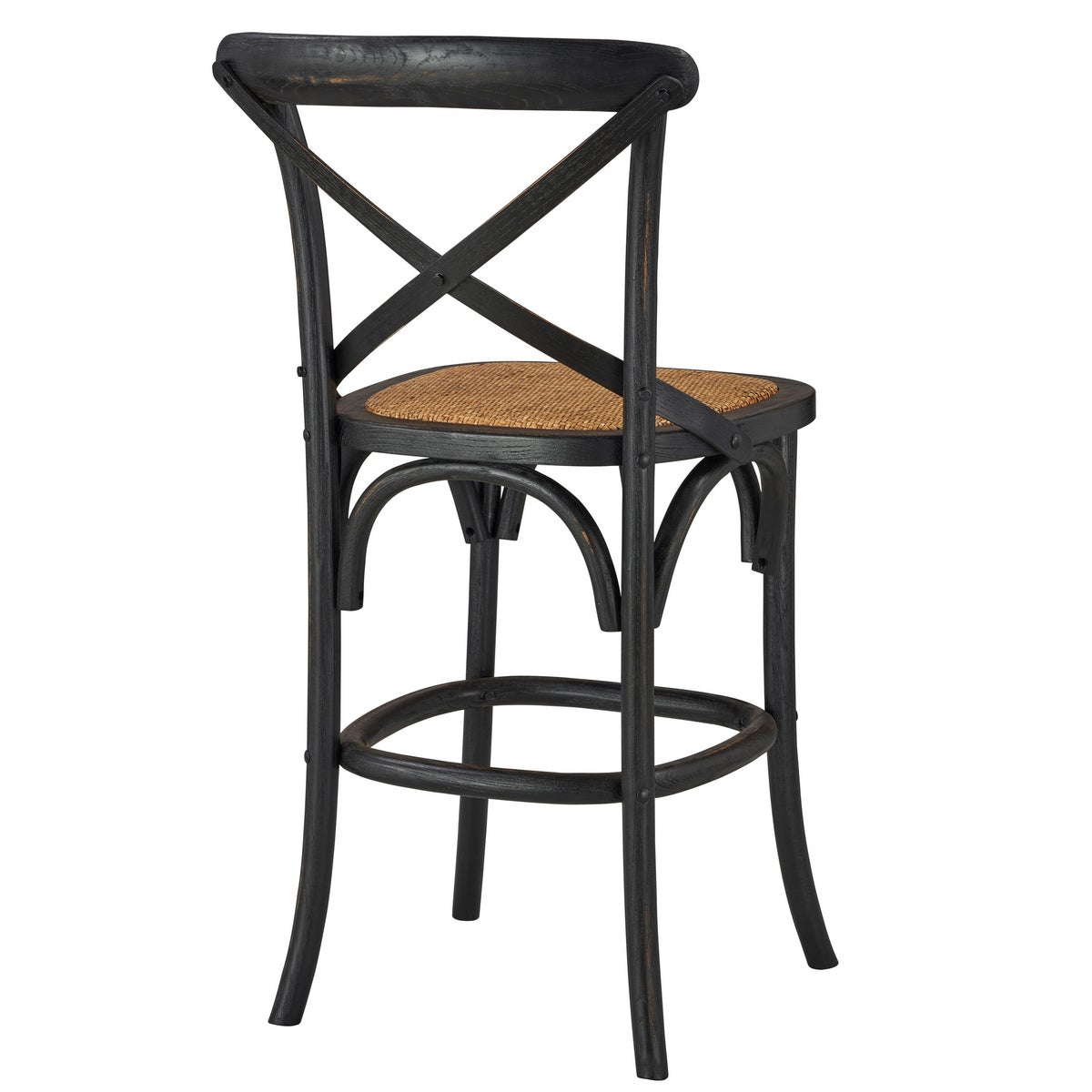 -Bennett X-Back Stool 24'' (Black)