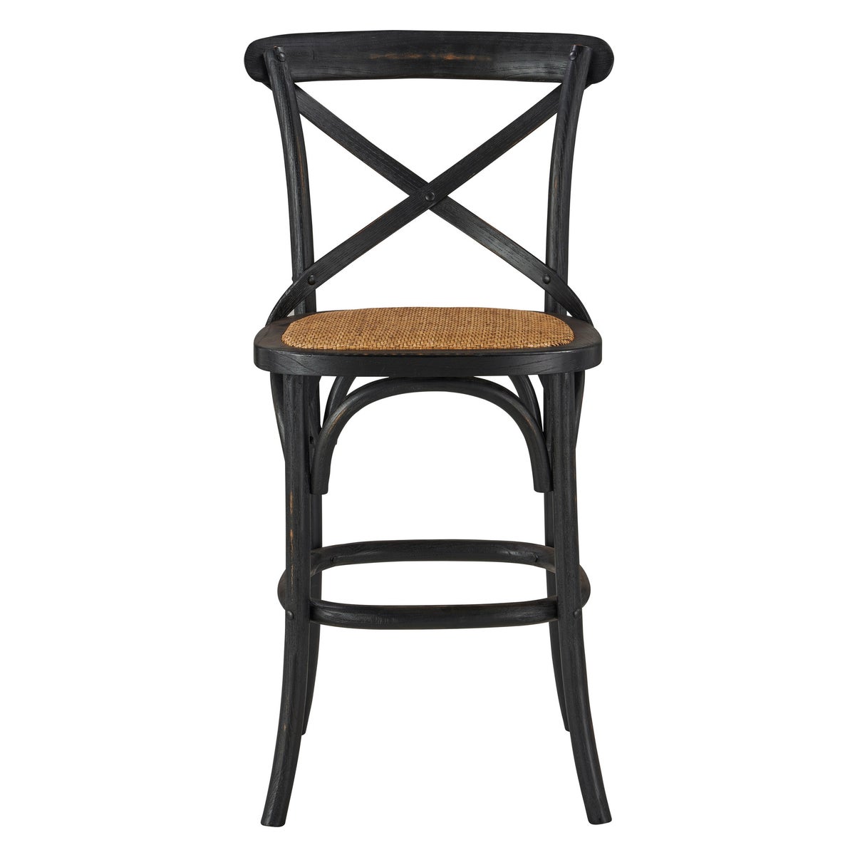 -Bennett X-Back Stool 24'' (Black)