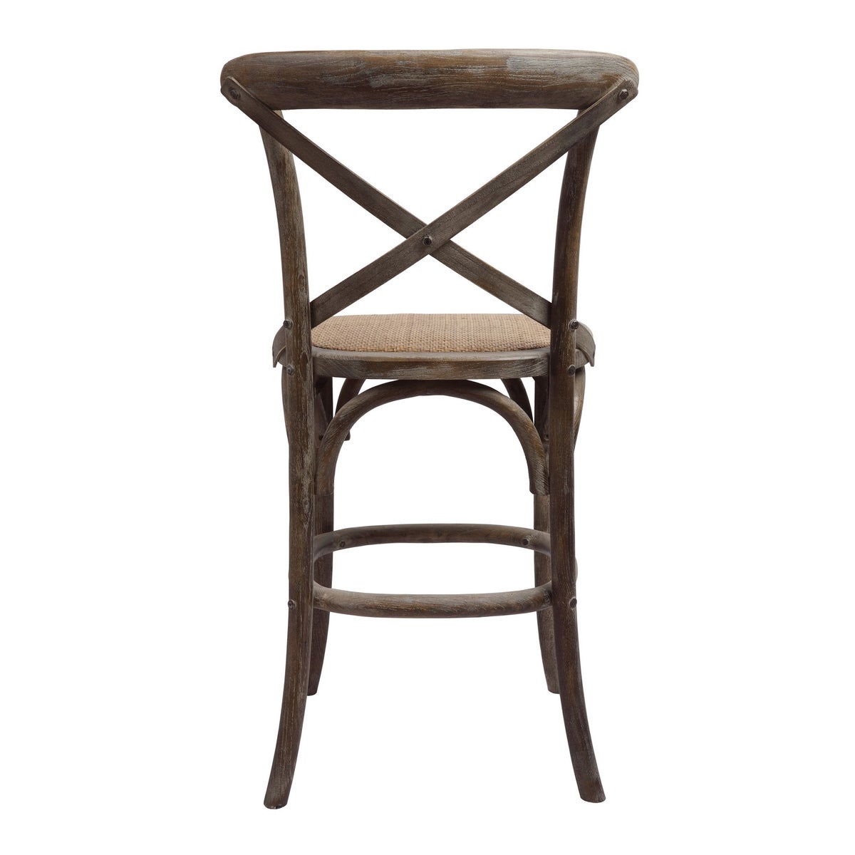 -Bennett X-Back Stool 24'' (Brown Wash)