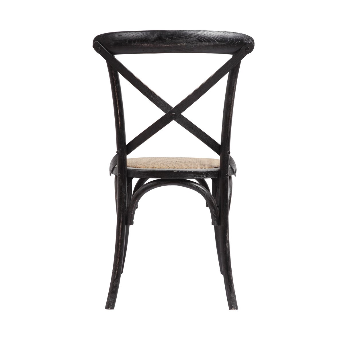 -Brody X-Back Side Chair (Black Wash)