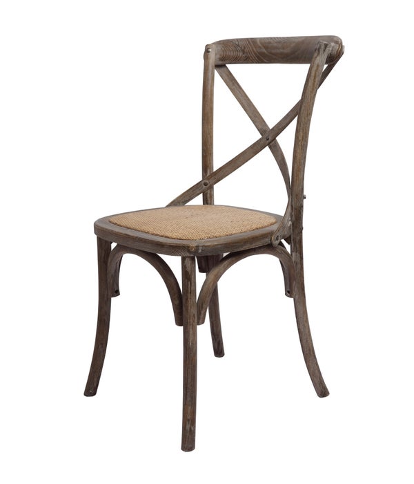 -Brody X-Back Side Chair (Brown Wash)