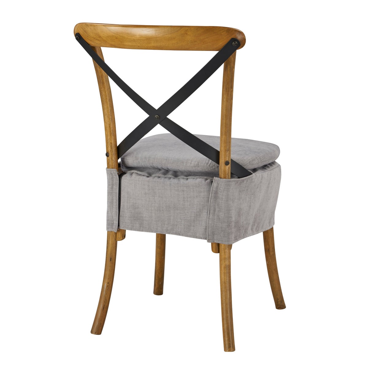 Short X-Back Cushion (Washable Gray)