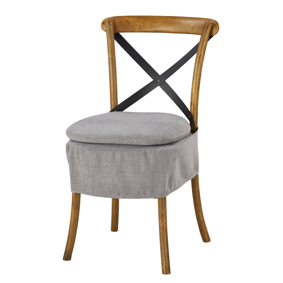 Short X-Back Cushion (Washable Gray)