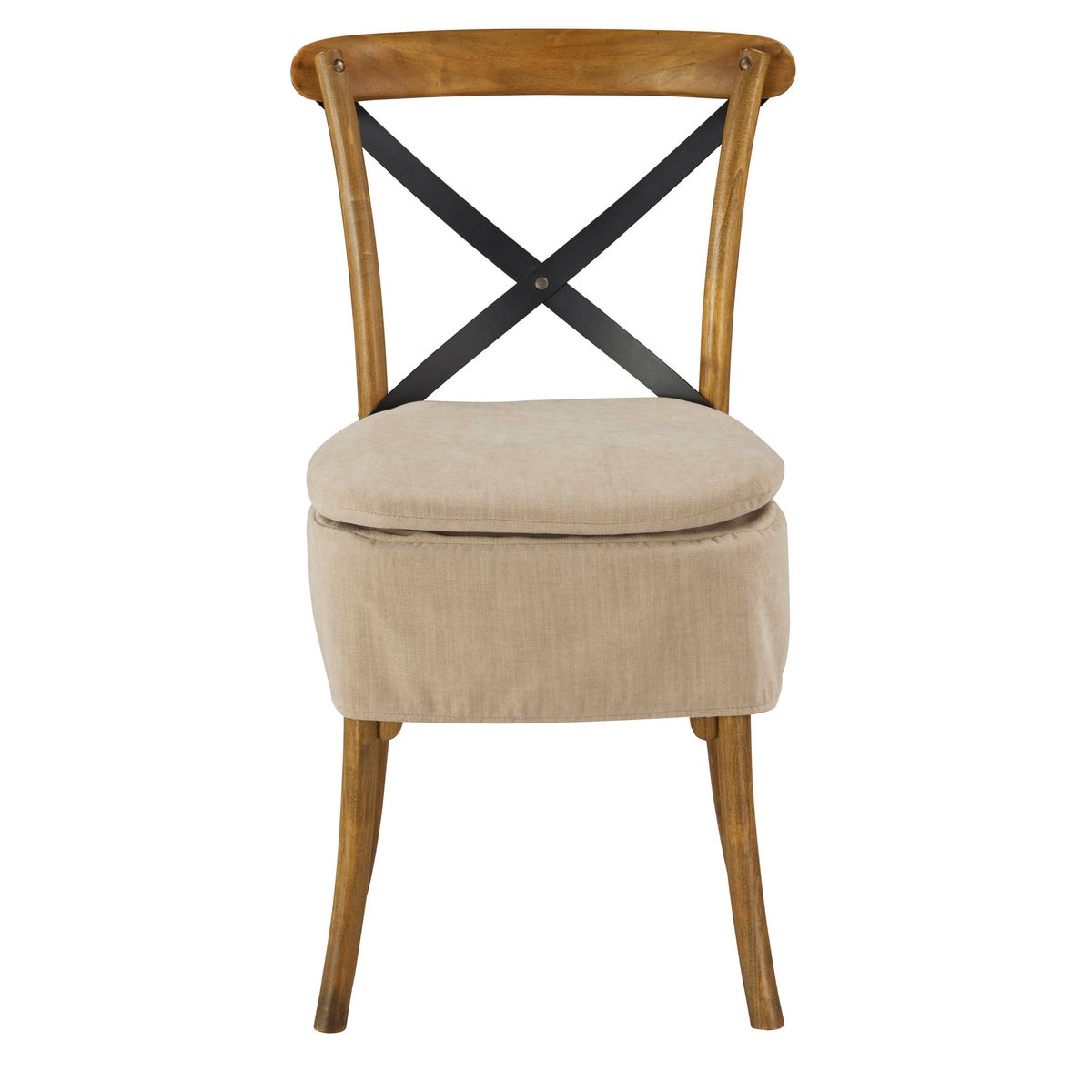 Short X-Back Cushion (Washable Oatmeal)