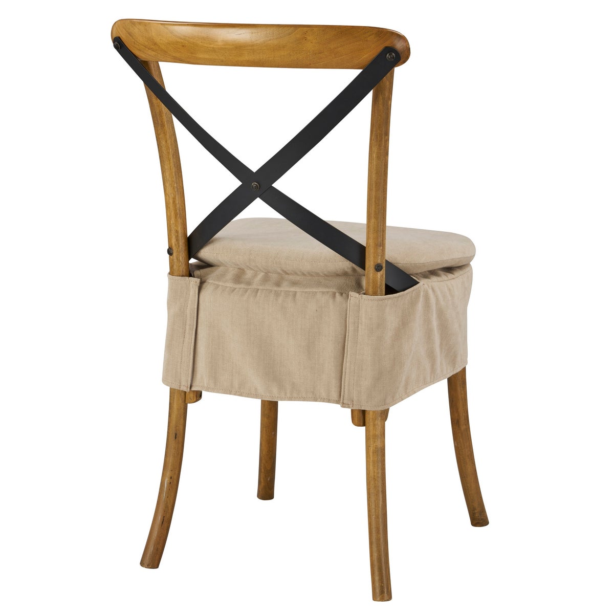 Short X-Back Cushion (Washable Oatmeal)