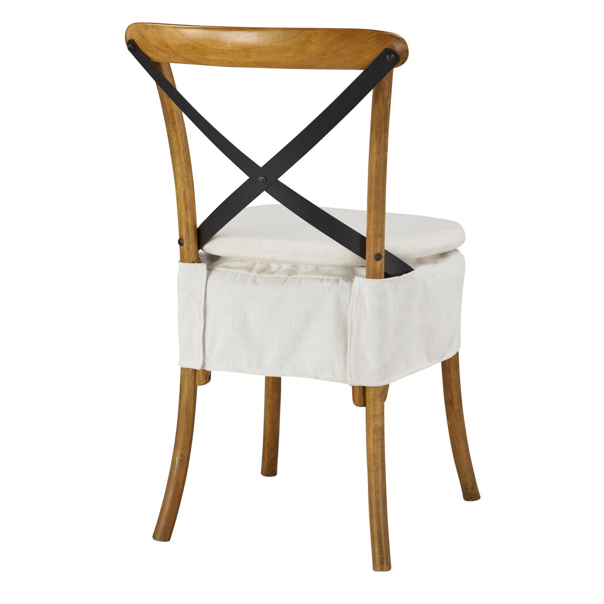 Short X-Back Cushion (Washable White)