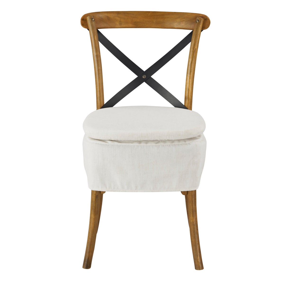 Short X-Back Cushion (Washable White)