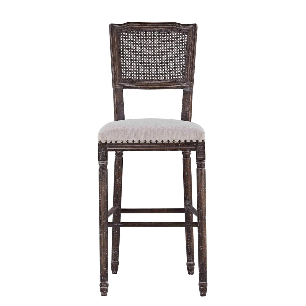 -CAMILLE BAR STOOL (FRENCH LINEN)