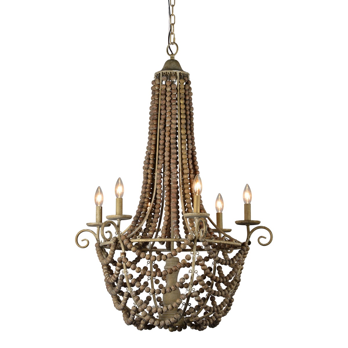 -*Elsmere 6-Lt Chandelier