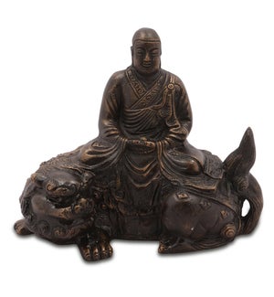Buddha on Mystic Lion Sculpture