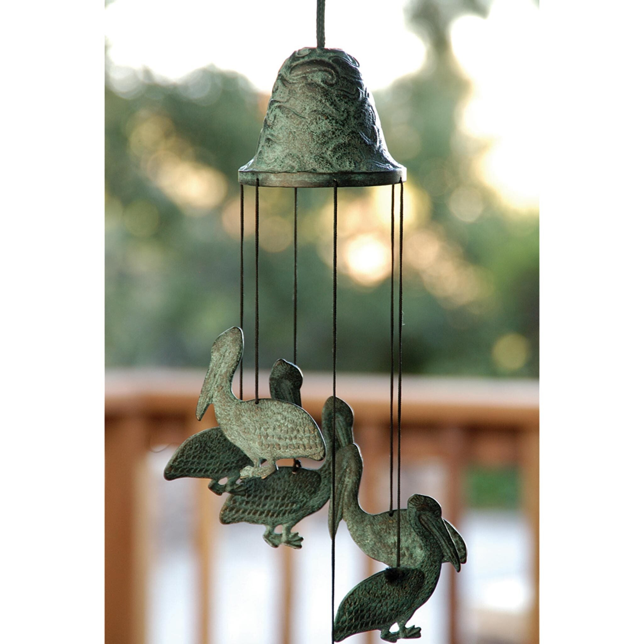 SPI Home 30488 Tropical Island Pelican Wind Chime Garden Decor-