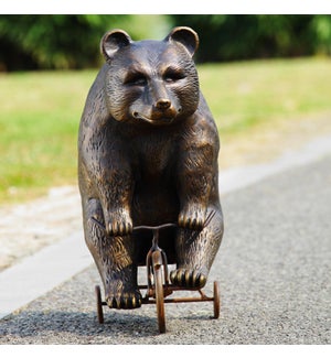 Big Bear on Little Trike Garden Sculpture
