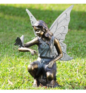 Grace Garden Sculpture - Fairy and Butterfly