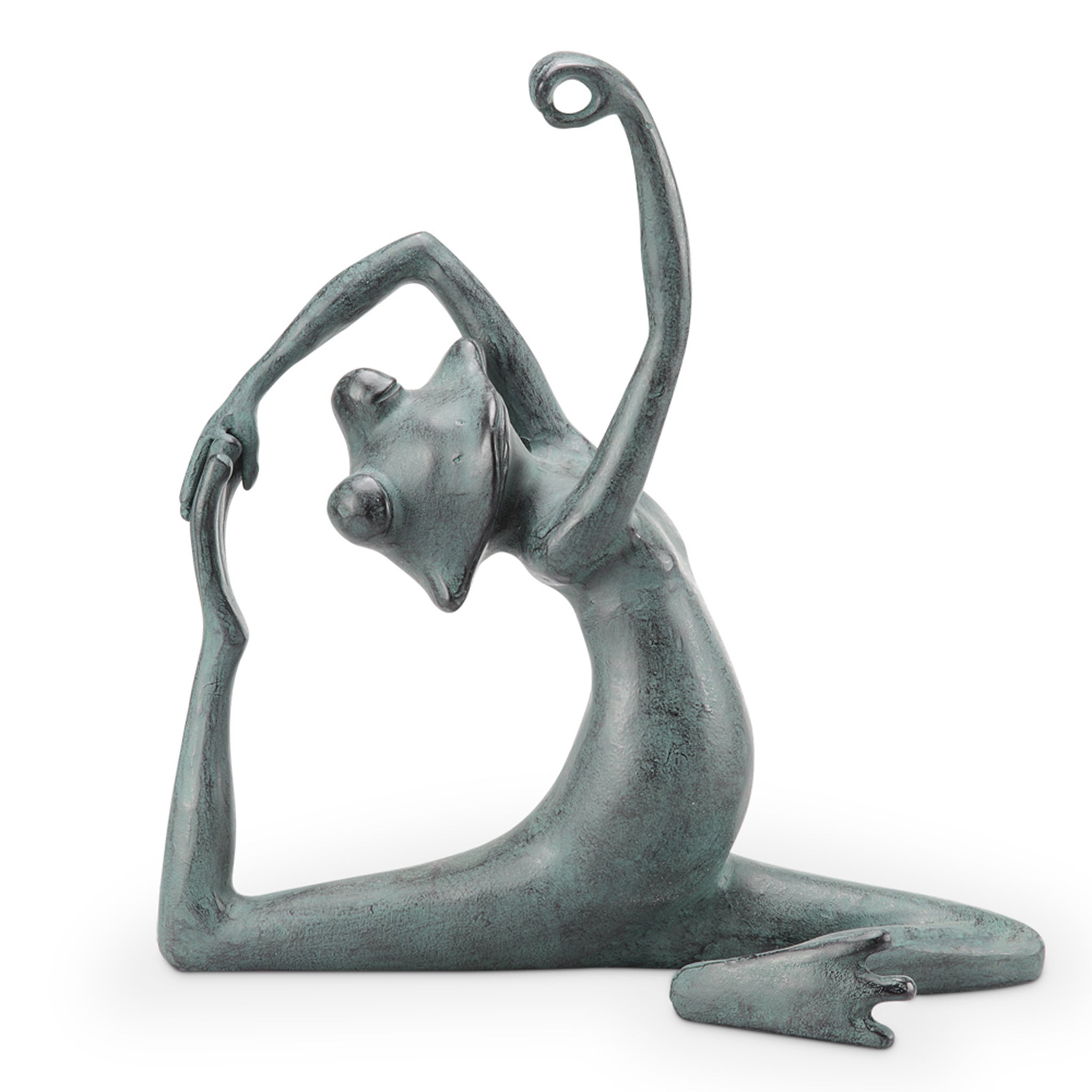 Limber Yoga Frog Garden Sculpture - home decor | SPI Home