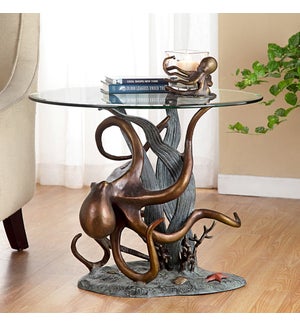 Octopus and Seagrass End Table