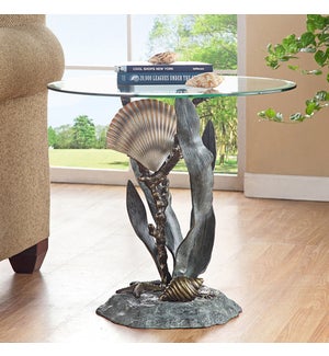 Shells and Seagrass End Table