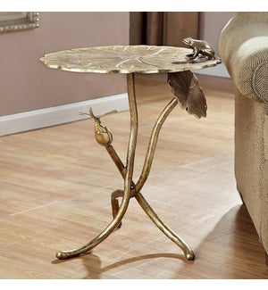 Frog and Dragonfly End Table