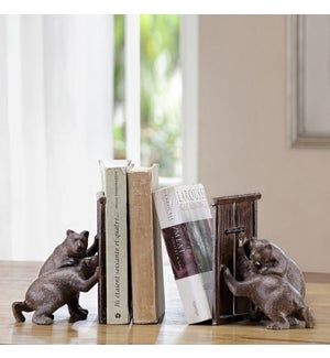 Hungry Bear Pair Bookends