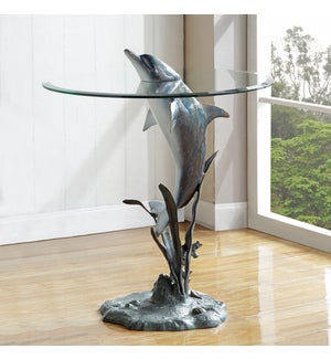 Surfacing Dolphin End Table