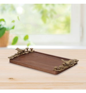 Bird and Branch Handle Tray