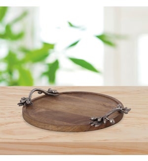 Leaf and Berry Handle Tray