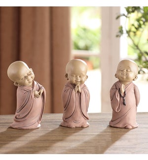 Standing Buddhist Monks