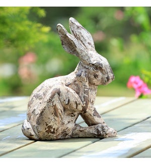 Scratching Rabbit Garden Sculpture