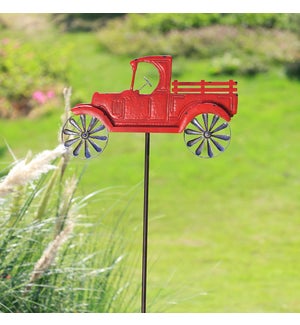 Red Truck Pinwheel Garden Stake