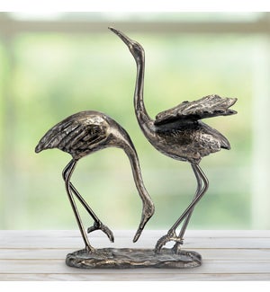Seaside Splendor Garden Sculpture - Cranes