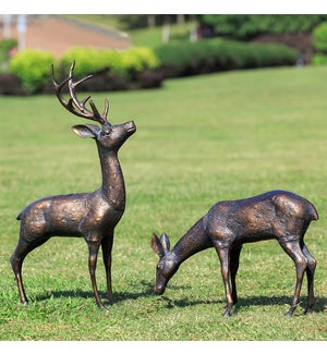 Meadow Wanderers Garden Sculptures Pair