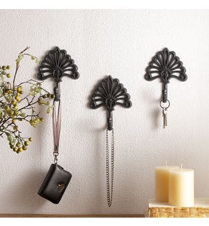 Stylized Blossom Wall Hook Pack of 3