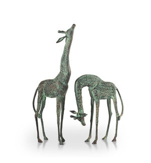 Treetopper Giraffes Garden Sculpture