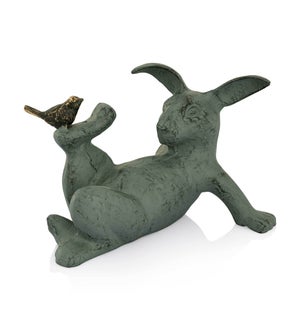 Playful Rabbit Garden Sculpture