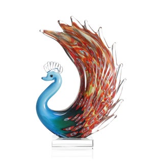 Art Glass Peacock