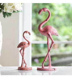 Pensive Flamingos Pair