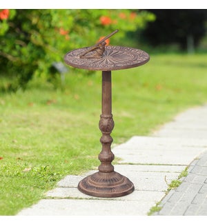 Antiqued Sundial on Stand