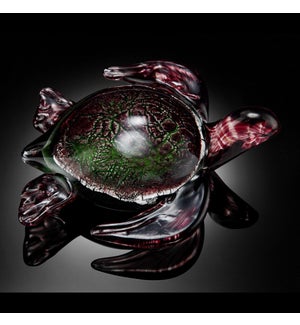 Art Glass Swimming Sea Turtle
